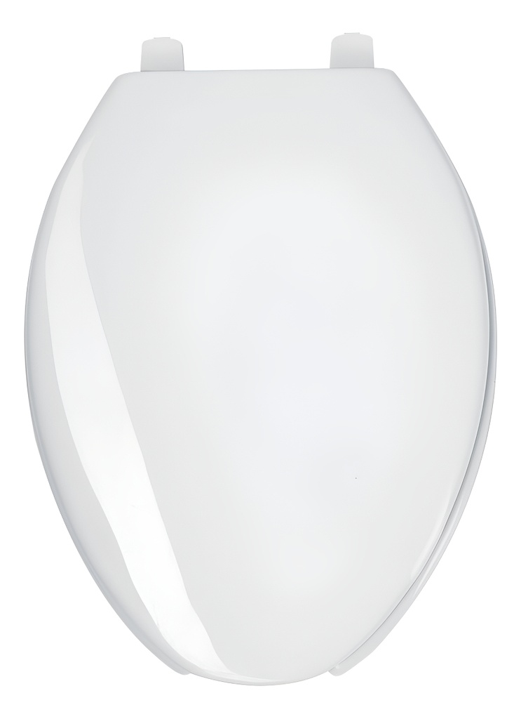Asiento Para Wc Con Tapa Elongado Color Blanco Foset Awc-45b