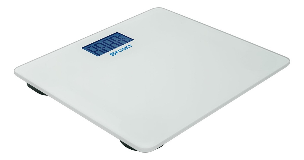 Báscula Digital Corporal Para Baño 180kg Foset Basc-180b Color Blanco