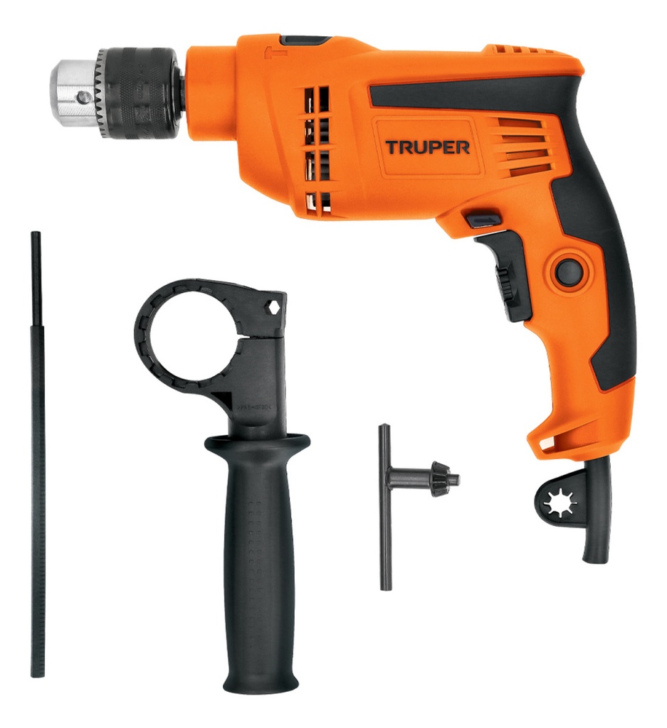 Rotomartillo/destornillador 1/2 , 600w, Truper Roto-1/2a10 Naranja 60 Hz