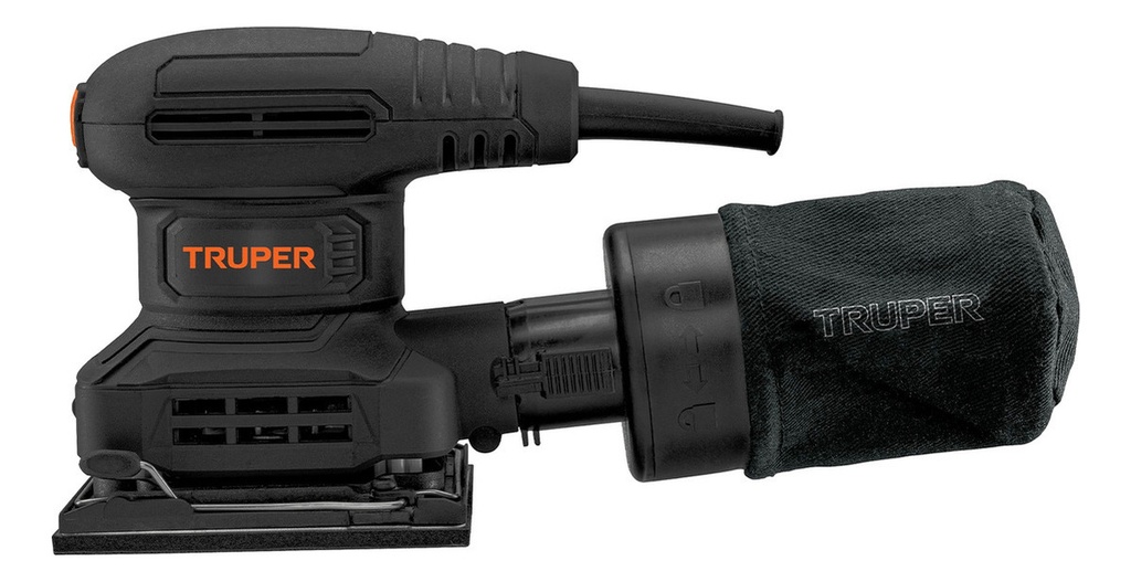 Lijadora Orbital Industrial 300 W, 127 V Color Negro Frecuencia 60 Hz Truper Lior-1/4n2