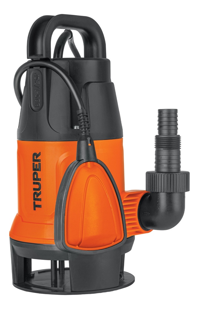 [TR-BOS-1/2SP] Bomba Sumergible Plástica, 1/2 Hp Para Agua Sucia, Truper Bos-1/2sp Color