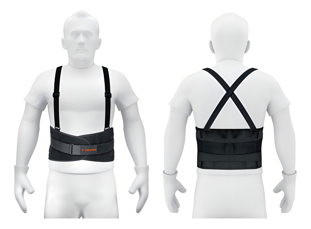 Faja Lumbar Con Tercer Cinturón, Talla M, Truper Faja-mx Mediana