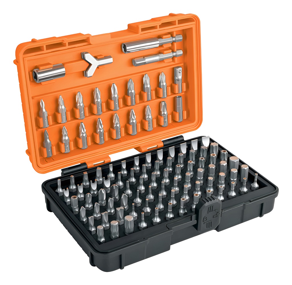 [TR-PUN-100] Juego De 100 Puntas Mixtas De 1" Con Estuche Truper Pun-100