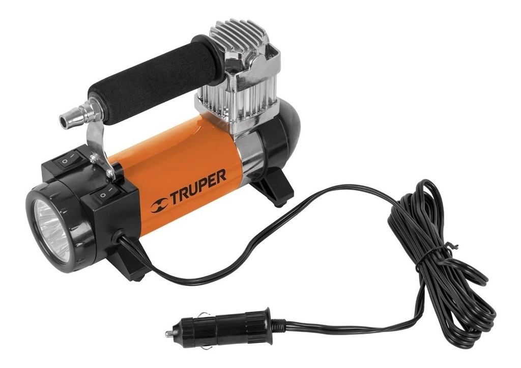 Compresor 12 V Para Auto Con Linterna Truper 19999 Frecuencia N/a