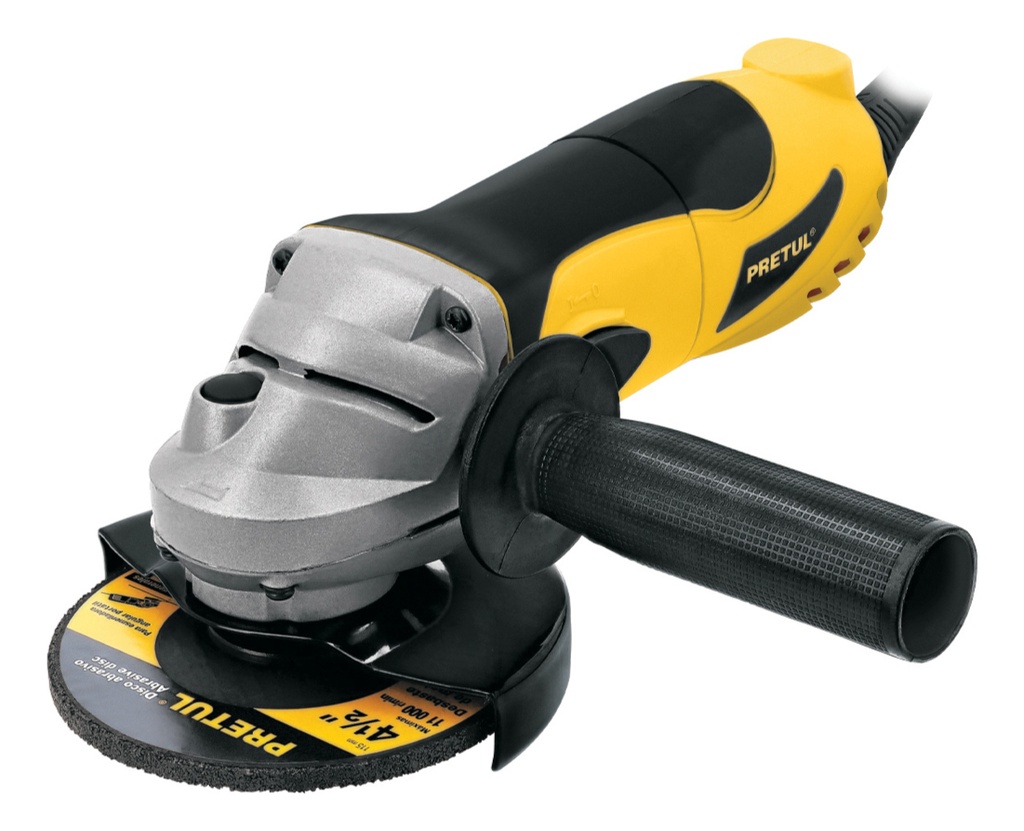 Esmeriladora Angular Pretul Esma-4-1/2p2 700 W Color Amarillo Frecuencia 60 Hz