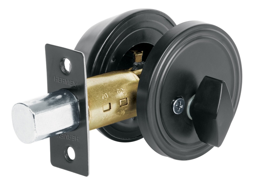 Cerrojo Llave-mariposa Para Recámara Hermex Cero-61p Negro