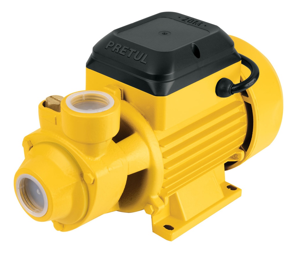 Bomba Agua Periférica 1/2 Hp Uso Agrícola Color Amarillo Fase Eléctrica Monofásica Frecuencia 60 Hz Pretul Boap-1/2p3