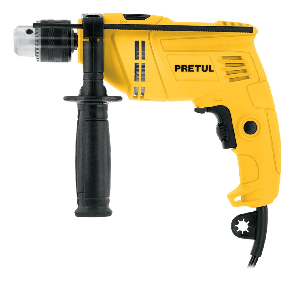 Rotomartillo/destornillador 1/2 , 550w, Pretul Roto-1/2p6 Amarillo