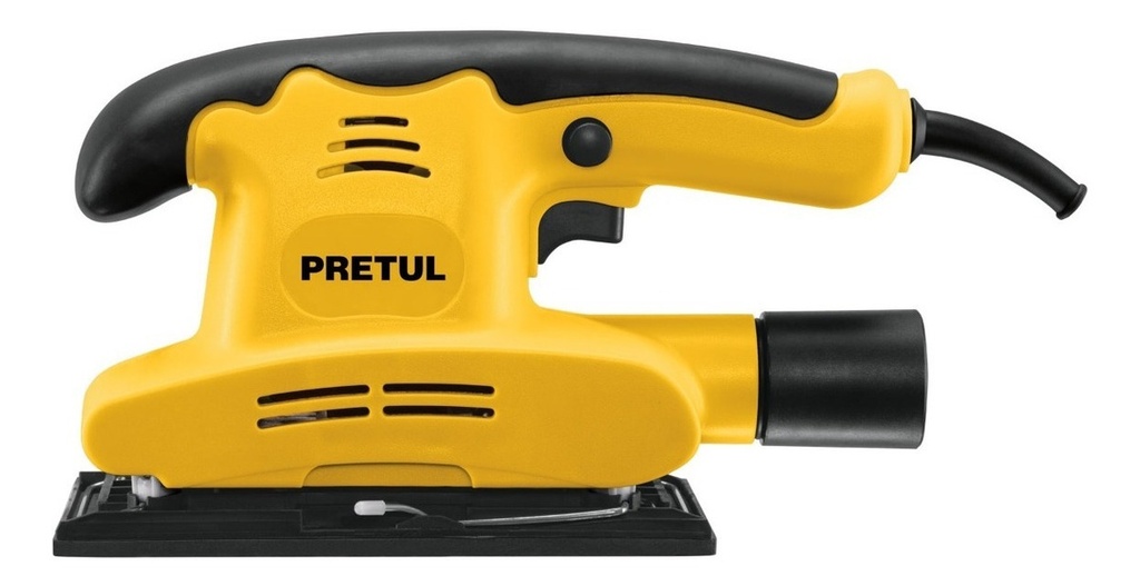 Lijadora Orbital 1/3 Hoja, 150w 127 V, 60 Hz Pretul Lior-1/3p4 Amarillo