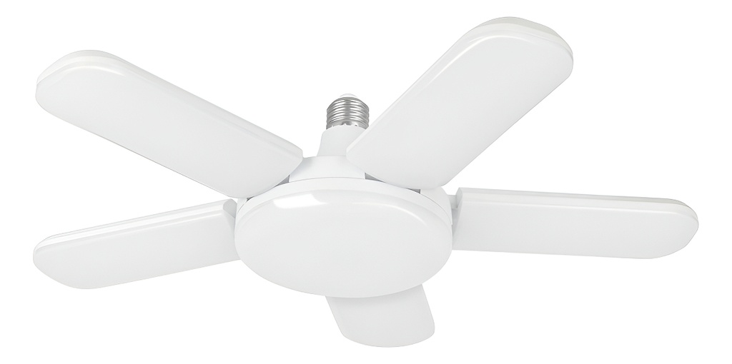 Lámpara Led, 50w, Tipo Ventilador, 5 Aspas, Volteck Led-550v Luz Blanco Frío