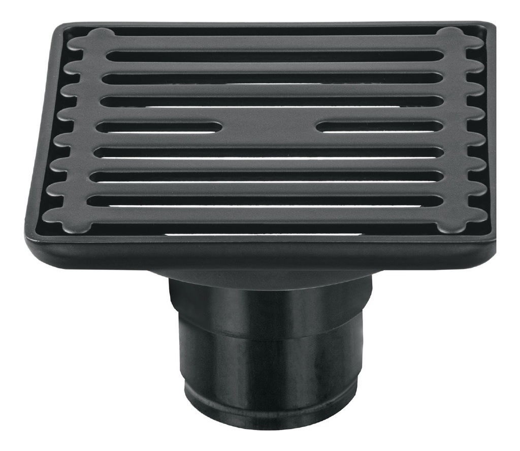 [TR-RS-702M] Resumidero 6 X 6" Acero Inoxidable Foset Rs-702m Negro