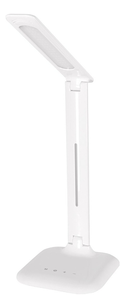 [TR-LES-300L] Lámpara De Led P/escritorio 3 Tonos De Luz Estructura Blanco Pantalla Blanco Volteck Les-300l