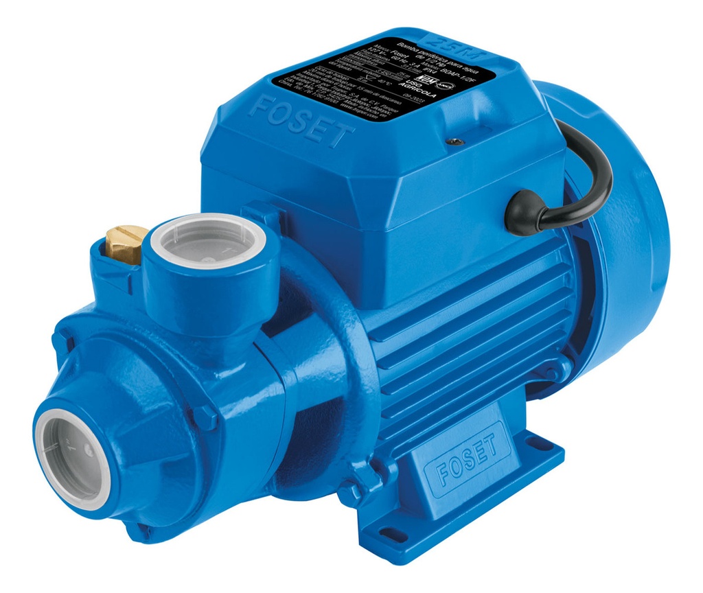 Bomba Eléctrica Periférica Foset Boap-1/2f Azul Monofásica 60 Hz 1/2 Hp