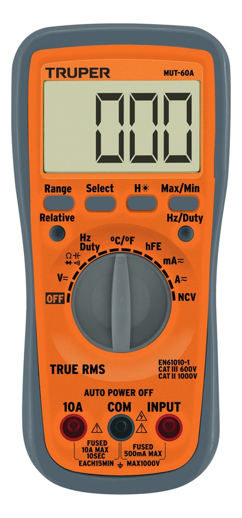 Multímetro Digital Profesional Con Rms Verdadero Y Auto Rango Deluxe 100362