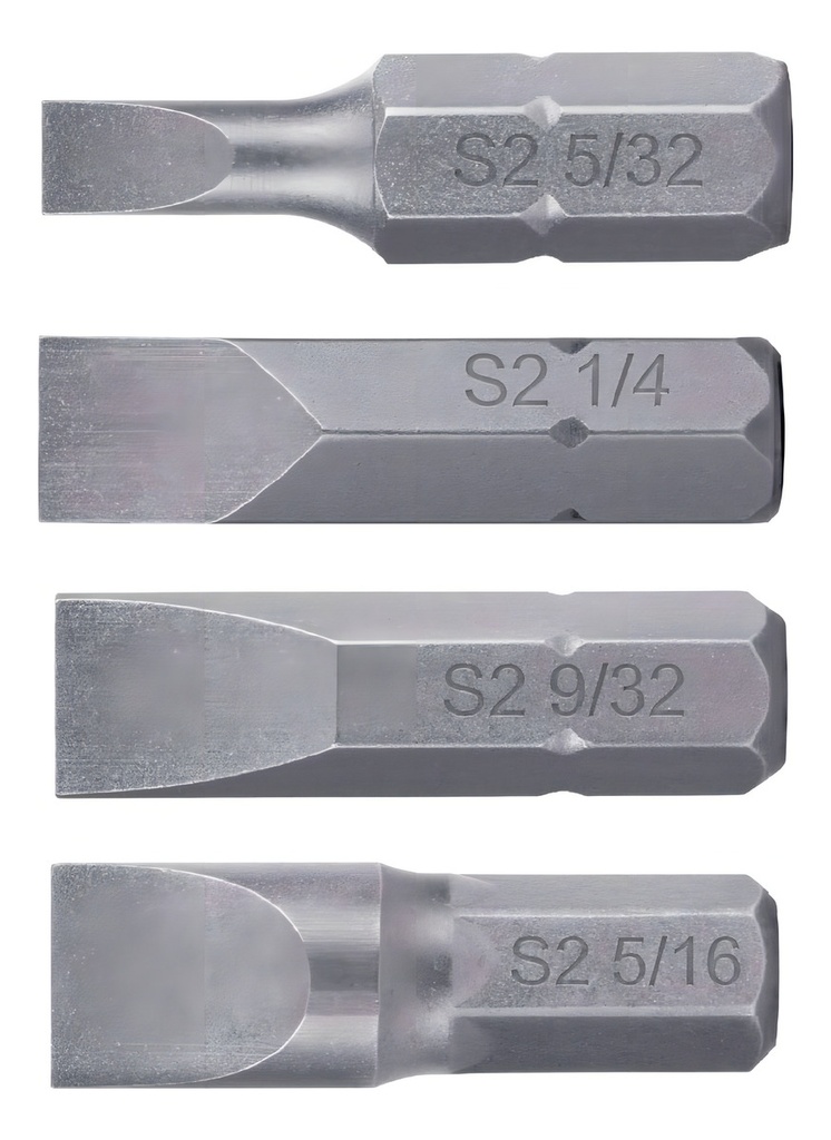 [PUN-6PL1] Juego De 6 Puntas Planas, Largo 1", Truper Expert 100505