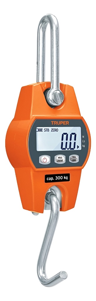 [BASE-300C] Báscula Digital Colgante Capacidad 300 Kg Truper Base-300c Color Naranja