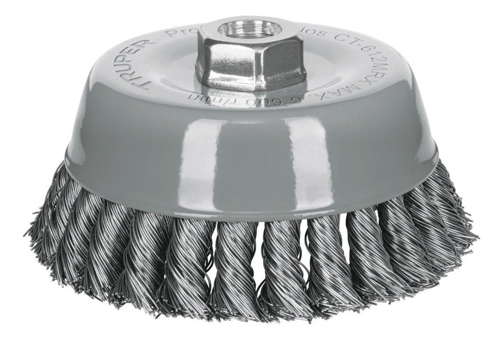 Carda De Copa, Alambre Trenzado Grueso, 5'', Truper 100856 Color Gris Oscuro