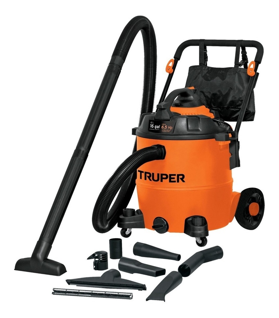 [ASP-16S] Aspiradora Mano, Tacho Truper Asp-16s 60l Naranja
