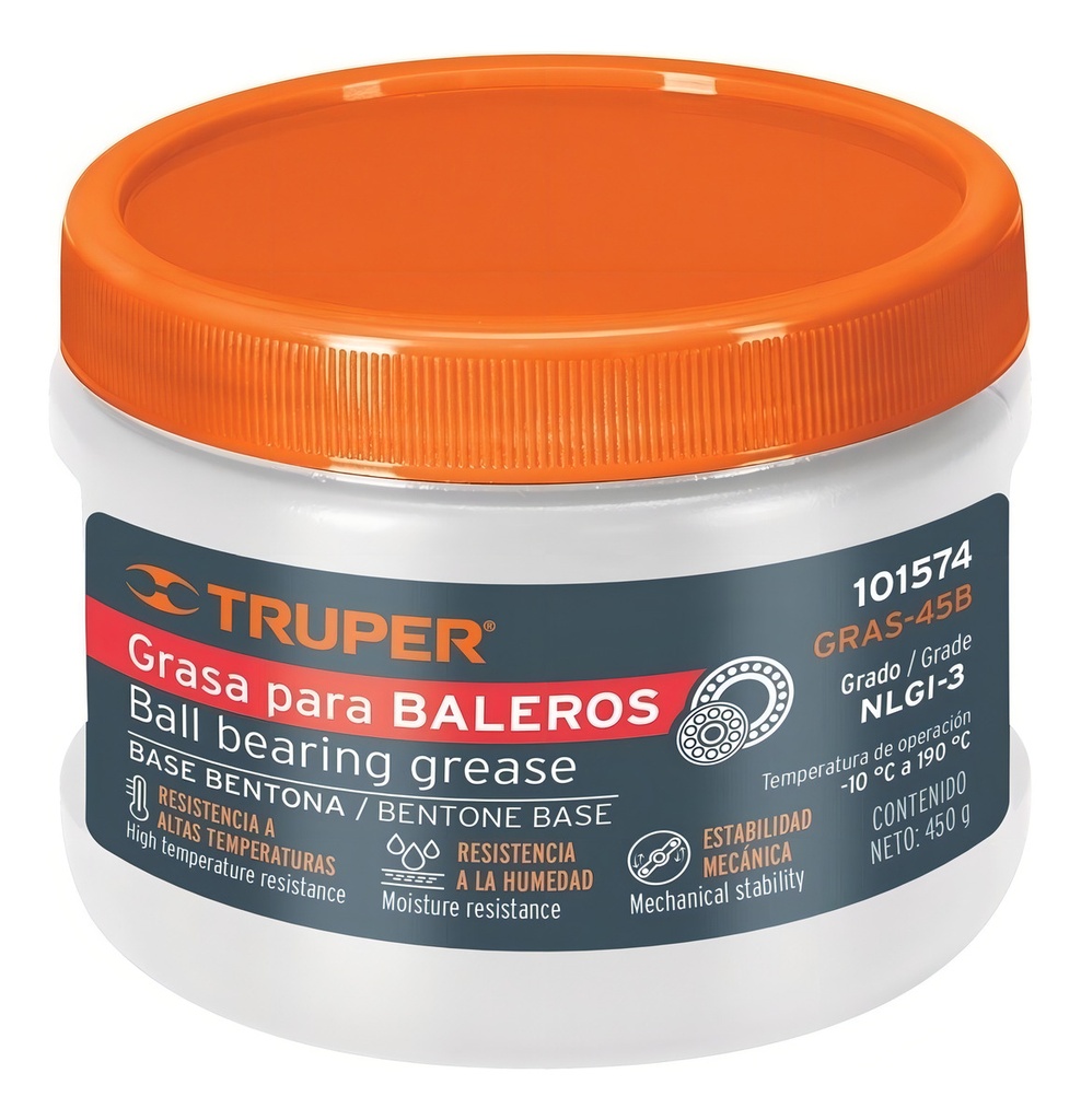 Grasa De Bentona Para Baleros 450 G Truper 101574