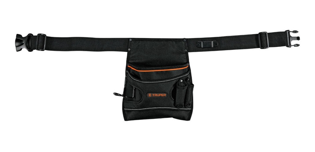 Porta Herramientas De Poliéster, 5 Compartimentos 101665 Color Negro