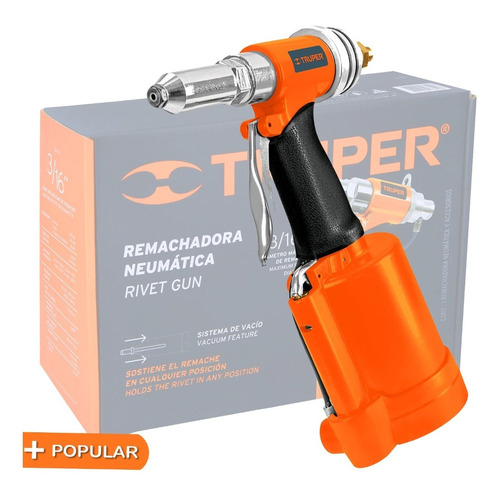 [TPN-883-2] Remachadora Neumática 3/16 Boquillas Intercambiables Truper