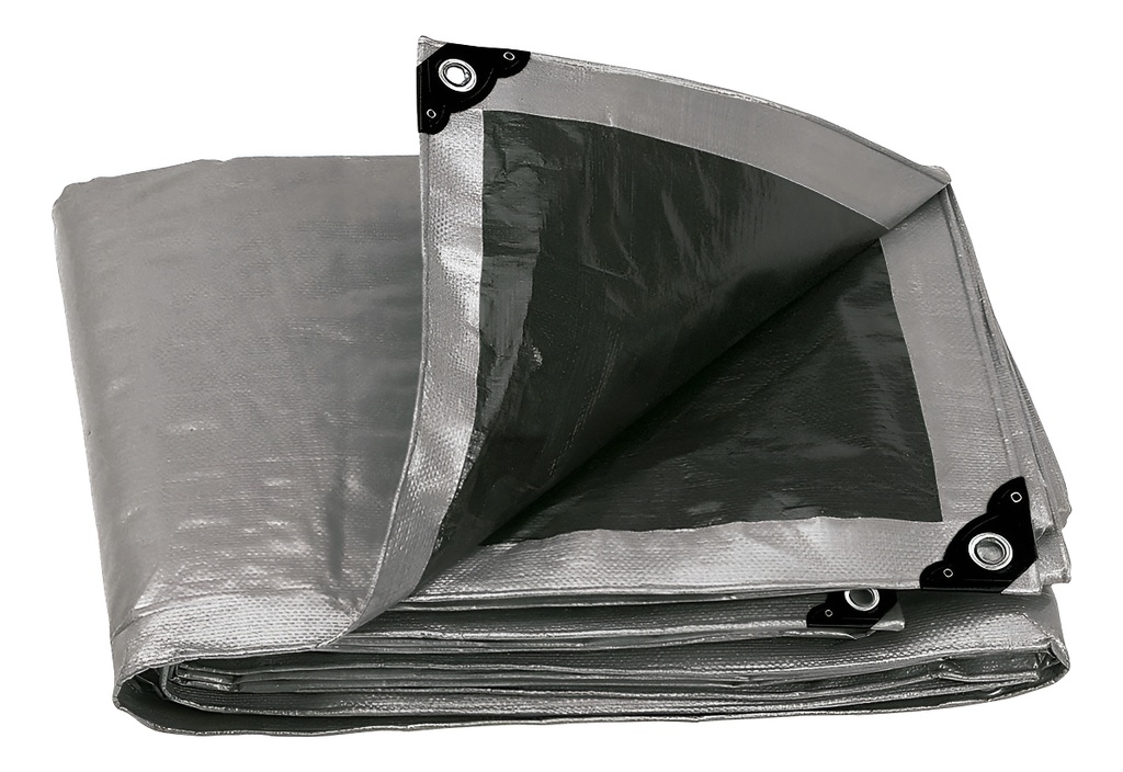[LT-152] Lona Reforzada Gris 1.5 X 2 Mt Truper 10770 Color Negro