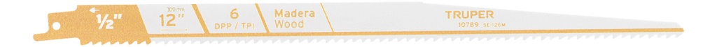 [SE-126M] Segueta Sierra Sable 12" Madera 2 Pz Truper 10789