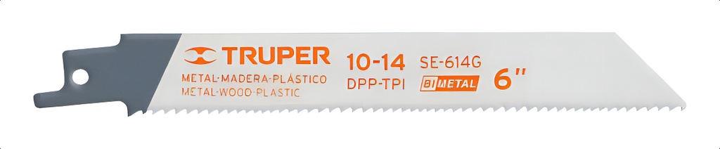 [SE-614G] Segueta Sierra Sable 6" 10-14 Dpp Recta Truper 10790