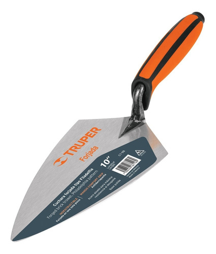 [CT-10B] Cuchara Albañil Filadelfia 10" Mango Bimaterial Truper 11232