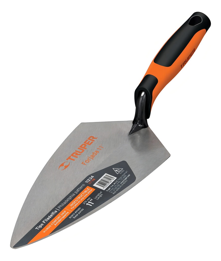 [CT-11B] Cuchara Filadelfia 11" Mango Comfort Grip Truper 11234