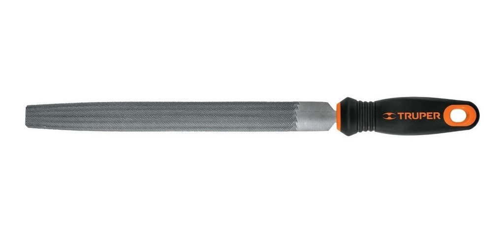 Lima Media Caña 10 Mango Comfort Grip Planas Y Cóncavas Truper