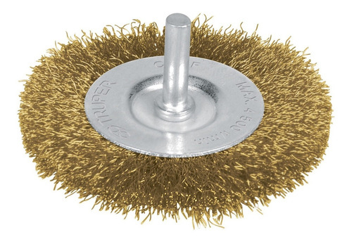 [CA-4F] Carda Circular 4" Alambre Fino Para Taladro, Truper Dorado