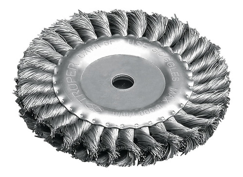 [CATR-6F] Carda Trenzado Fino 6 X 5/8 Para Esmeril, Truper 11598 Color Plateado