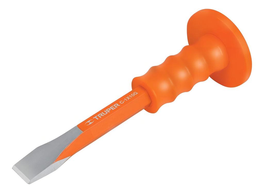 [TR-C-1X10G] Cincel De Corte Frío 1 X 10" Con Grip, Truper