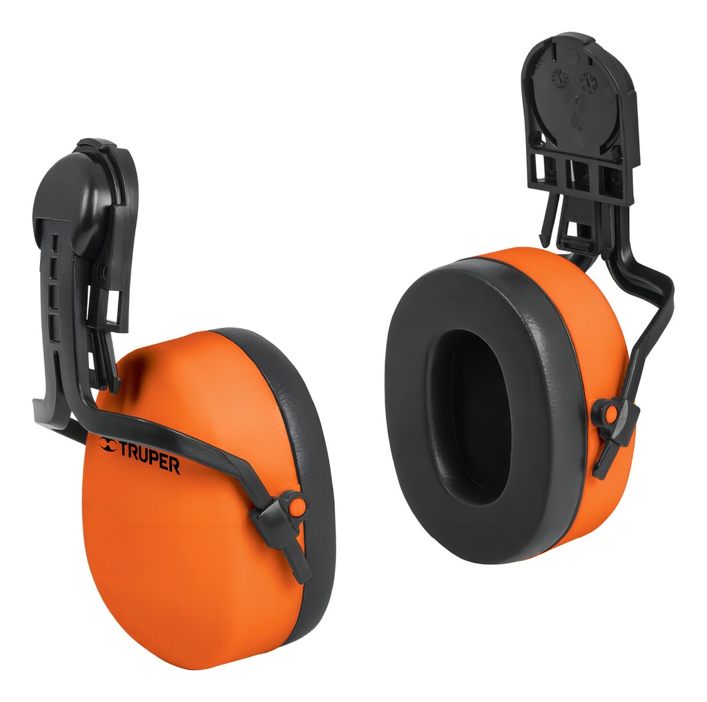 [TR-OAJ-C] Orejera Ajustable Para Casco Truper 12356 Color Naranja