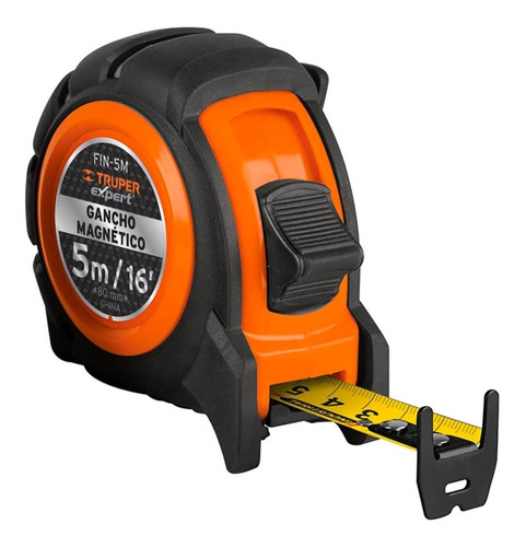 Flexómetro Industrial, 5 M, Cinta 19 Mm Truper 12694