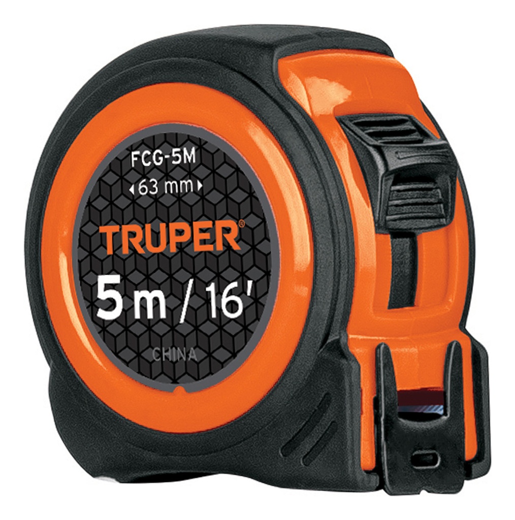 Flexometro Cinta Metrica Compacto Con Grip, 5 M, 12772 Truper