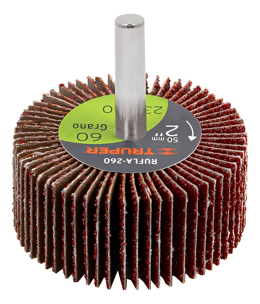 [TR-RUFLA-260] Rueda Flap 2" Grano 60 Truper 13037