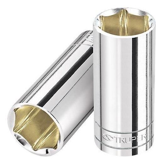 Dado 1/2' 6 Puntas Milimetrico Largo 17 Mm Truper 13357 Color Plateado