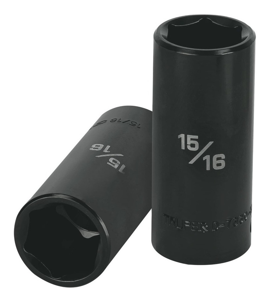 Dado Largo Impacto De 15/16', 6 Puntas, Cuadro 1/2', Truper