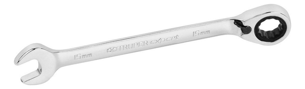 Llave Combinada Con Matraca Reversible 15mm Truper 13711