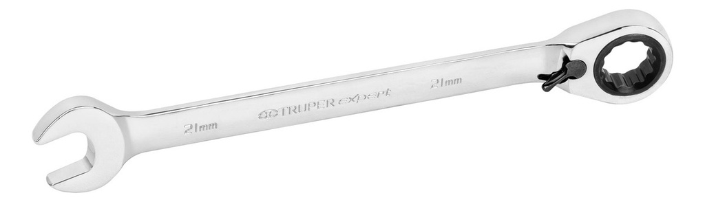 Llave Combinada Con Matraca Reversible 21mm Truper 13758