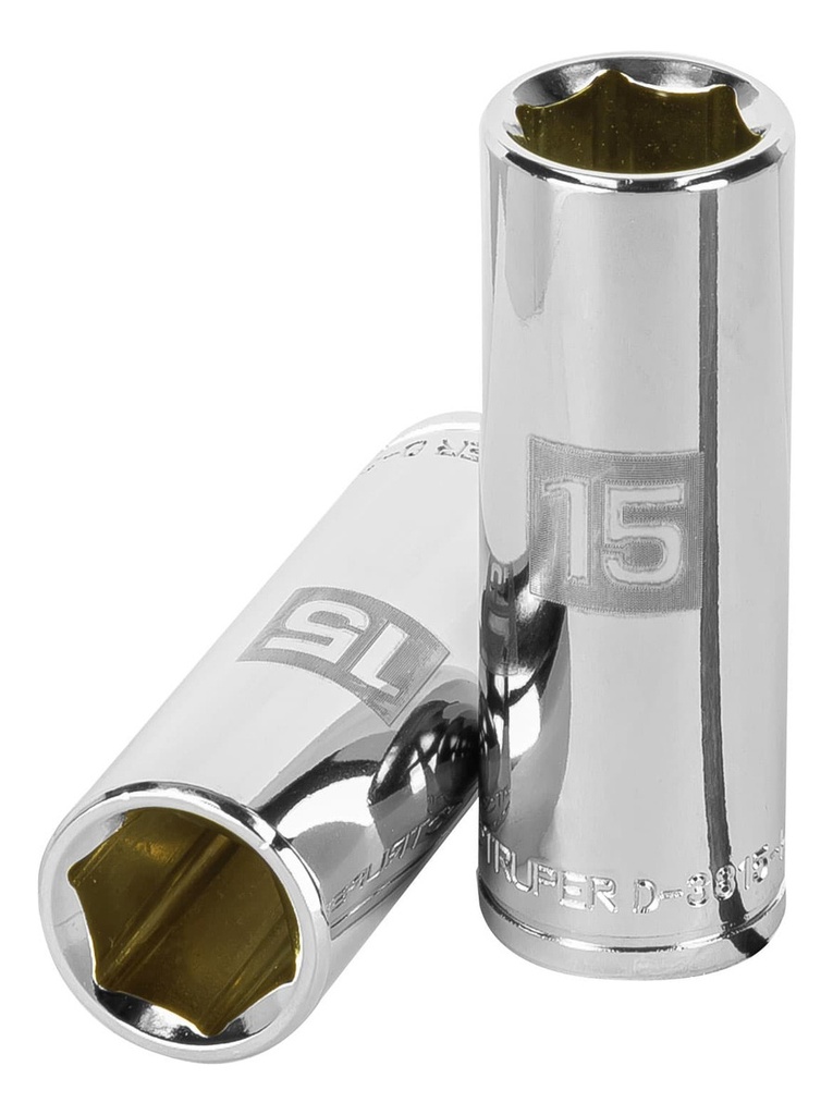 [TR-D-3815-HM-L] Dado Largo De 15 Mm, 6 Puntas, Cuadro 3/8", Truper