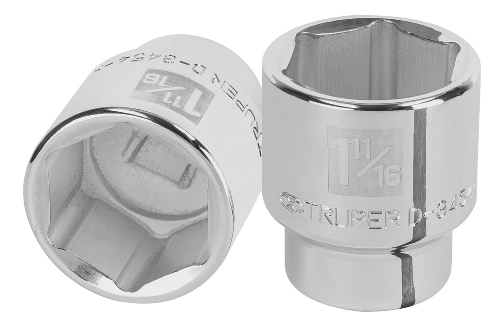 Dado De 1-11/16 , 6 Puntas, Cuadro 3/4 , Truper 13835