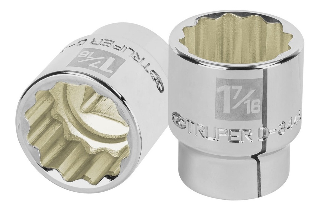 Dado De 1-7/16", 12 Puntas, Cuadro 3/4", Truper 13861