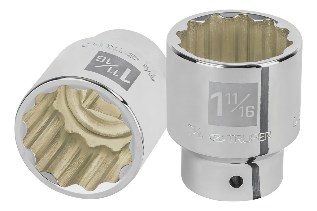 [TR-D-3454] Dado De 12 Puntas, Cuadro 3/4" De 1-11/16" Truper 13865