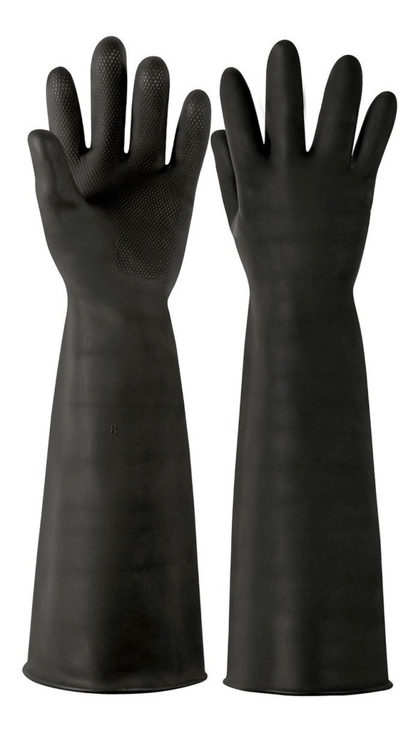 [TR-GU-323] Guantes Latex Limpieza Extralargo Ind. Grande Truper 14269 Negro