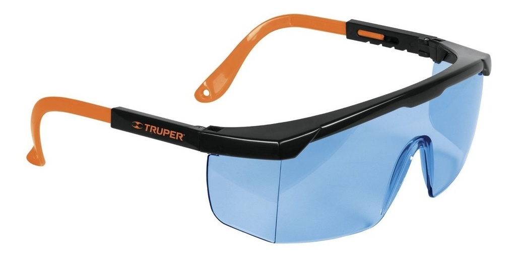 Lentes De Seguridad Ajustables, Mica Azul, Classic Truper 15