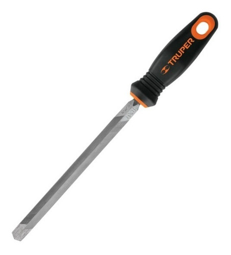 [TR-LTP-8T] Lima 8" Triangular Pesada Con Mango Doble Inyección Truper