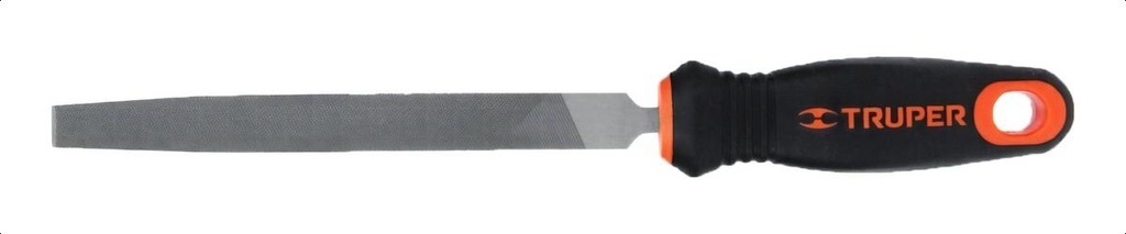 [TR-LPB-6T] Lima Plana, Bastarda, 6" Mango Doble Inyección Truper 15309